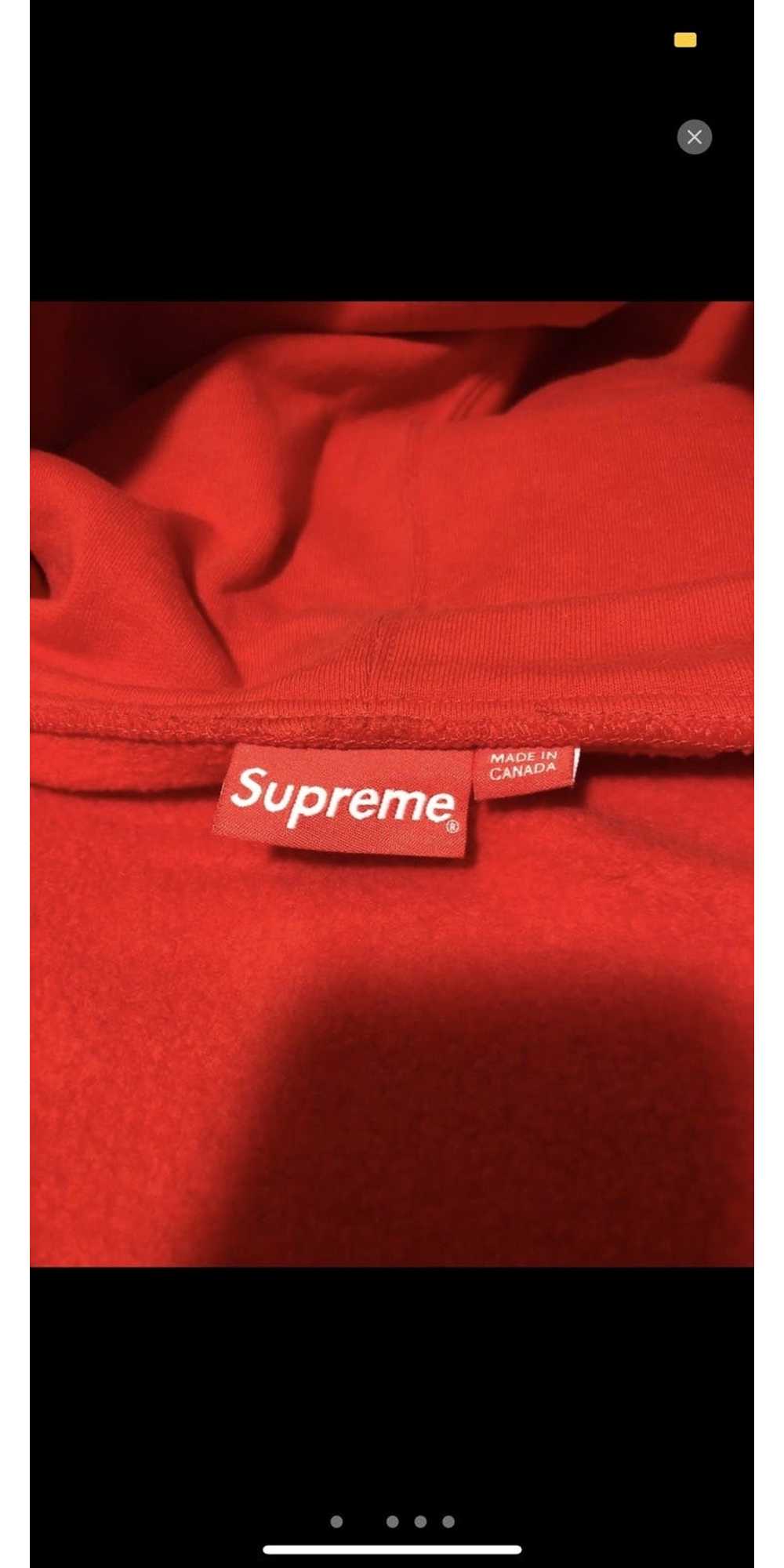 Supreme Supreme felt hood logo zip up 2015 - Gem