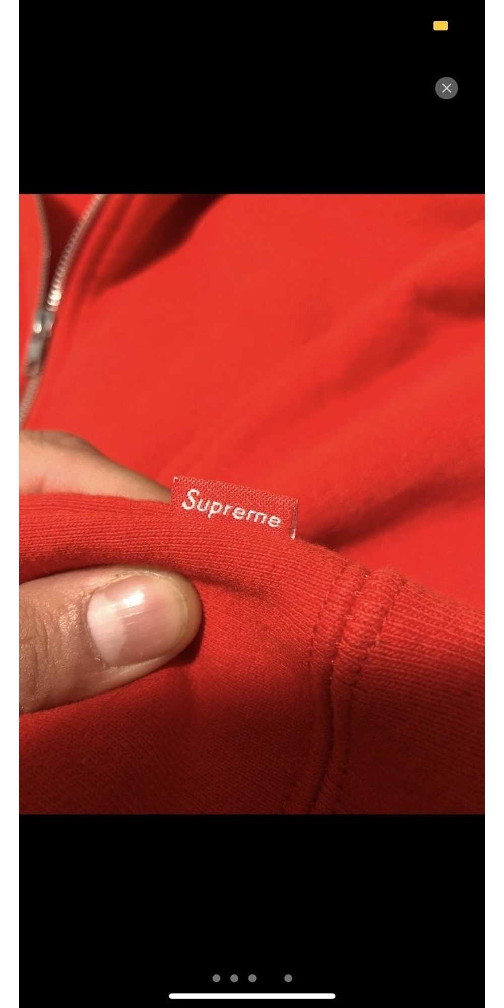 Supreme Supreme felt hood logo zip up 2015 - Gem