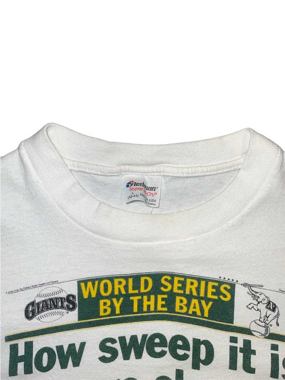 Hanes Vintage ‘89 Battle of the Bay MLB T-shirt.S… - image 2