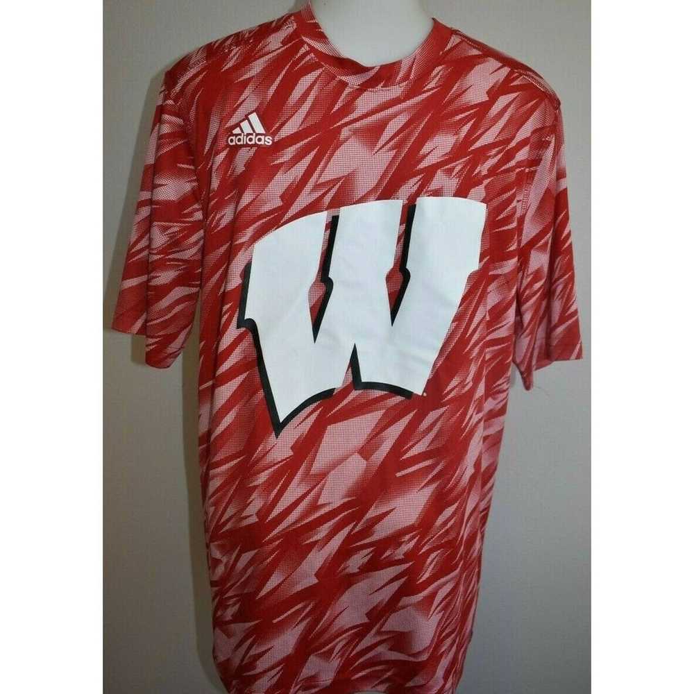 Adidas Wisconsin Badgers Adidas Climalite Shirt U… - image 1