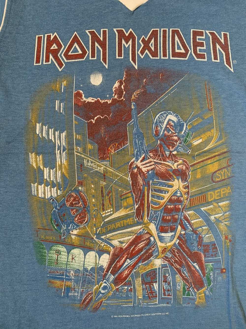 Band Tees × Iron Maiden × Vintage vintage 80s IRO… - image 4