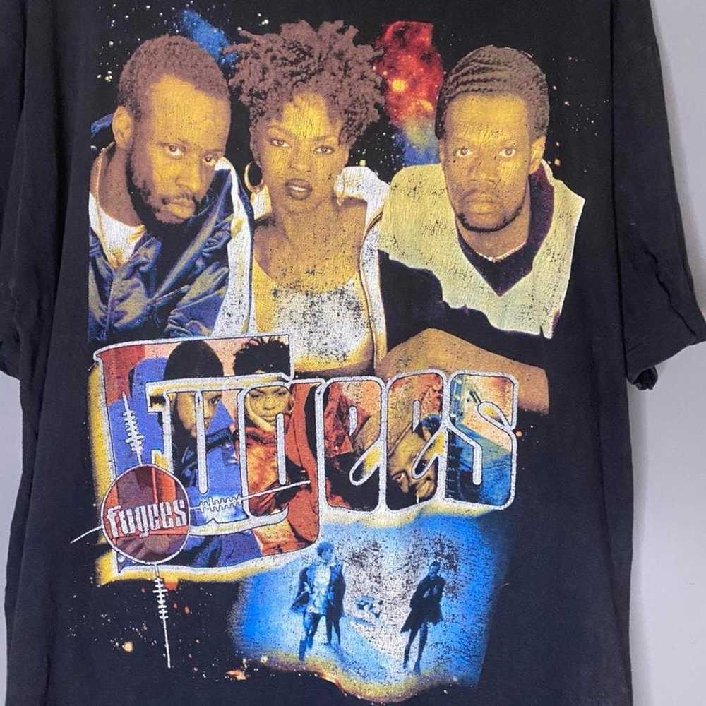 Rap Tees × Vintage Fugees Wyclef Jean Lauryn Hill… - image 3