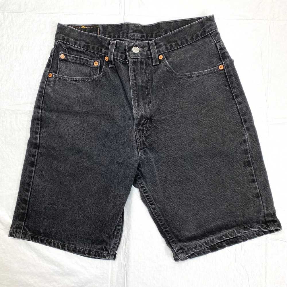 1990s Levi’s black 505 jeans shorts made in USA - image 1