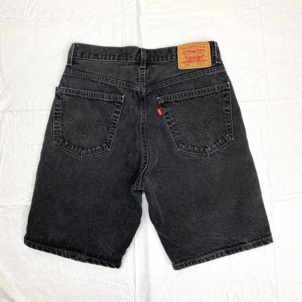 1990s Levi’s black 505 jeans shorts made in USA - image 2