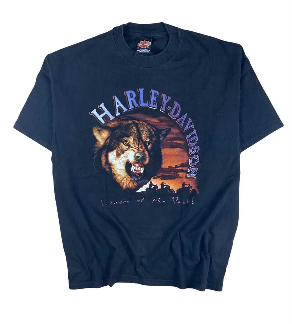 Vintage 90s Harley Davidson Leader Of The Pack Wo… - image 1