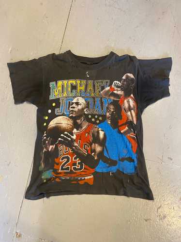 Vintage 80s Salem Sportswear Michael Jordan Caricature T Shirt L Chicago  Bulls