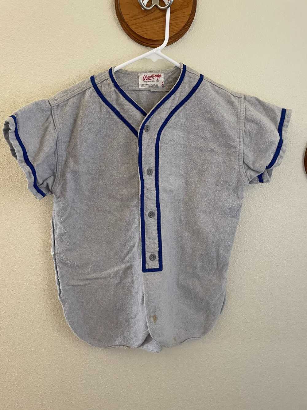 Vintage SWINGSTER Sprouse Insurance Fremont Ohio Rainbow Sleeve Baseball  Jersey