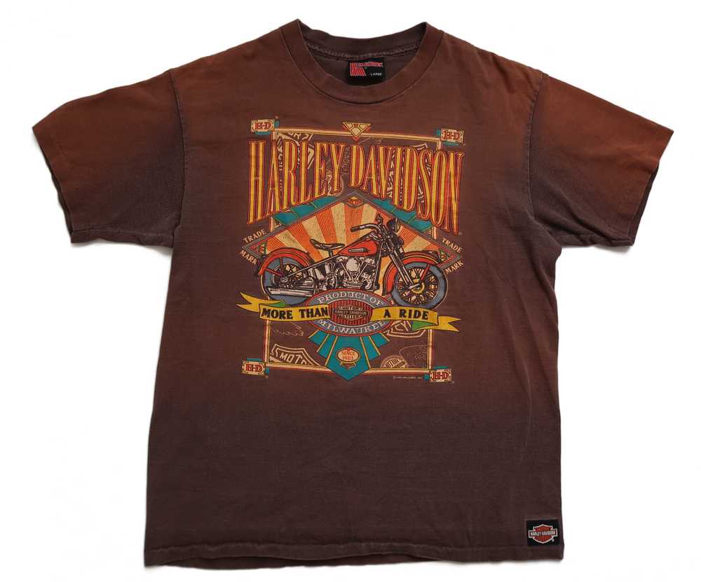 Vintage 1991 Harley Davidson Holoubek Graphic Tee - image 1