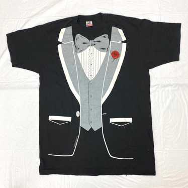 1980s Tuxedo t-shirt dated 1980 New Year’s Eve vi… - image 1