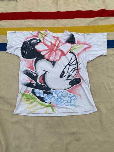 90s Minnie Mouse All Over Print T-shirt