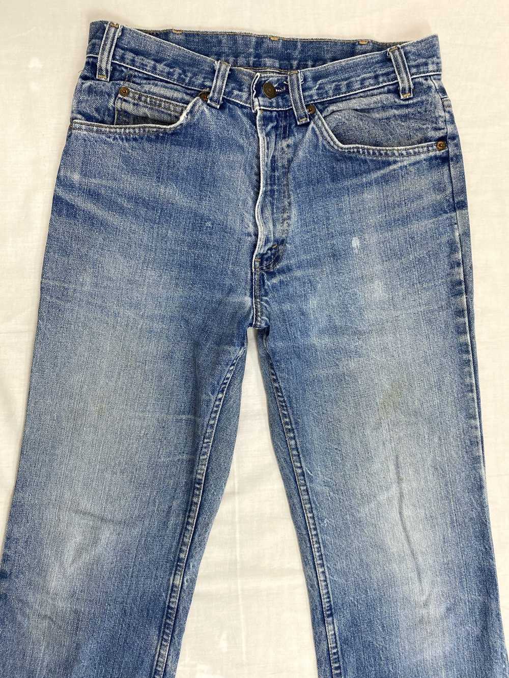 1970s Levi’s 517 jeans orange tab Talon zipper made i… - Gem
