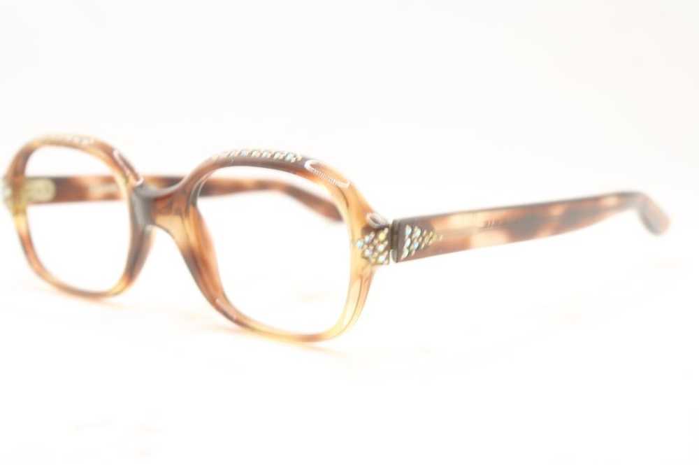 Unused Rhinestone Vintage Cat Eye Glasses - image 2