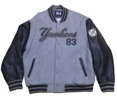 Black Wool Sailor Collar NY Yankees Varsity Jacket - HJacket