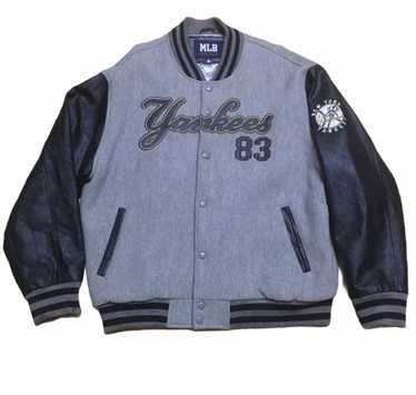 NEW YORK YANKEES OLD ENGLISH WOOL VARSITY JACKET (HEATHER GREY/WHITE) – Pro  Standard