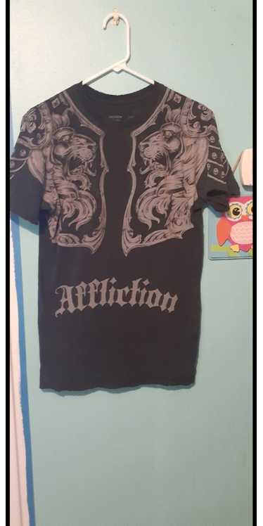 Affliction × Vintage Affliction black lion shirt