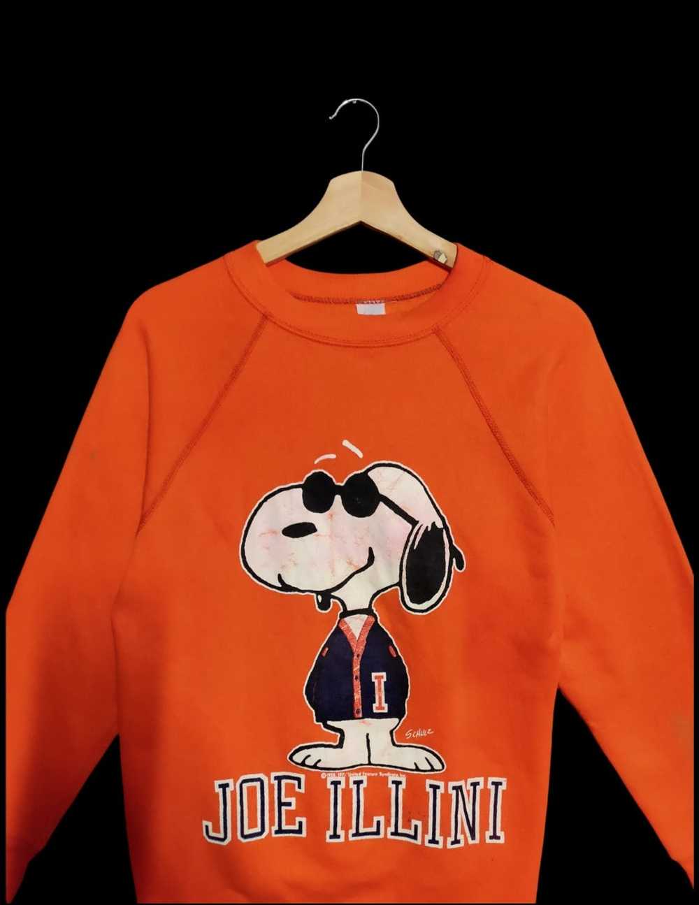 Custom Sweatshirt Snoopy Joe Illini Sweatshirt Pr… - image 2