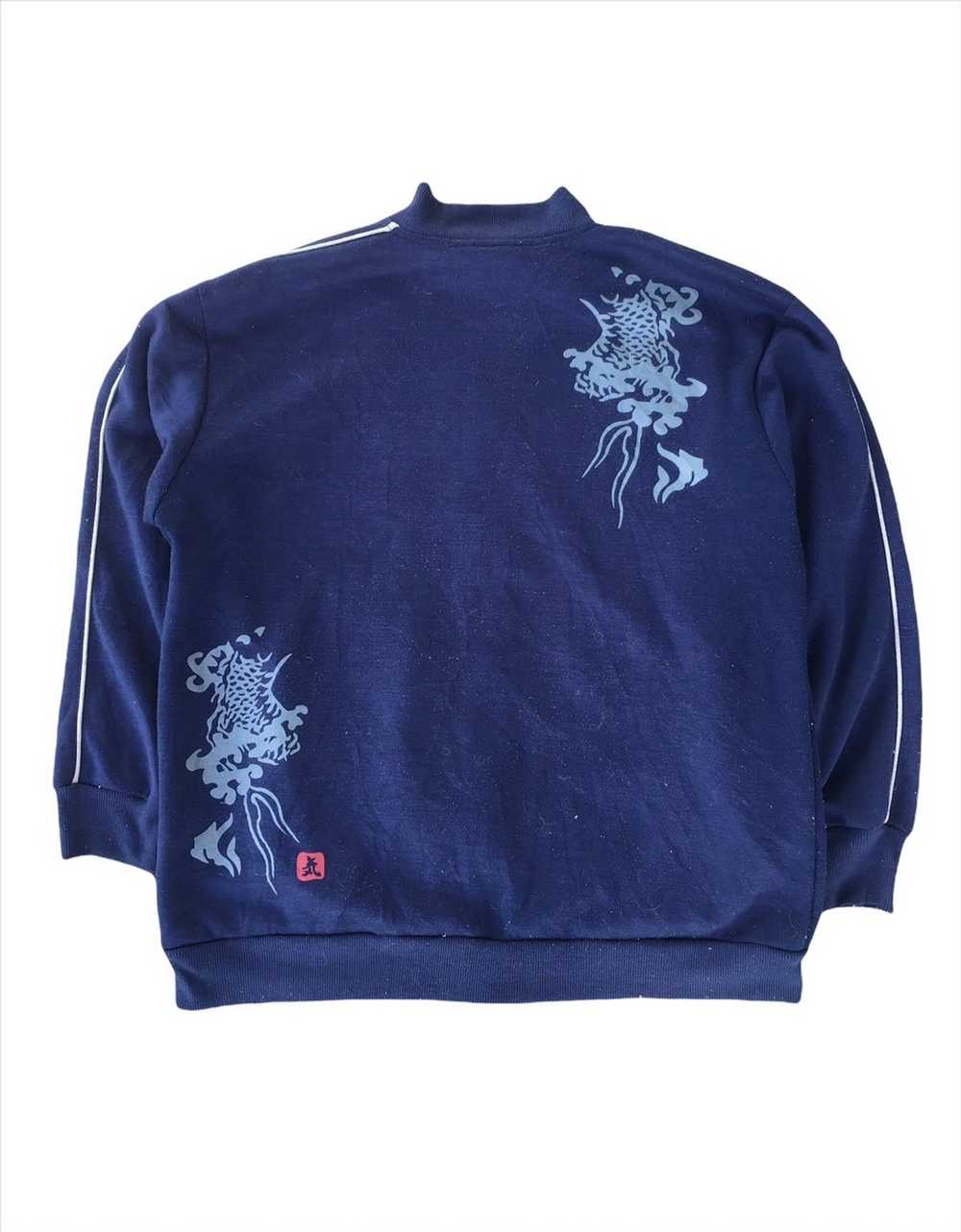 Japanese Brand Sukajan Dragon Sweater japanese art - image 5