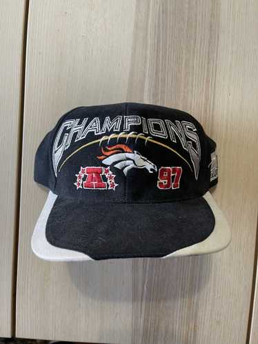 Vintage MacGregor Denver Broncos Snapback Trucker Blue Hat Rope Cap NFL 80s  VTG