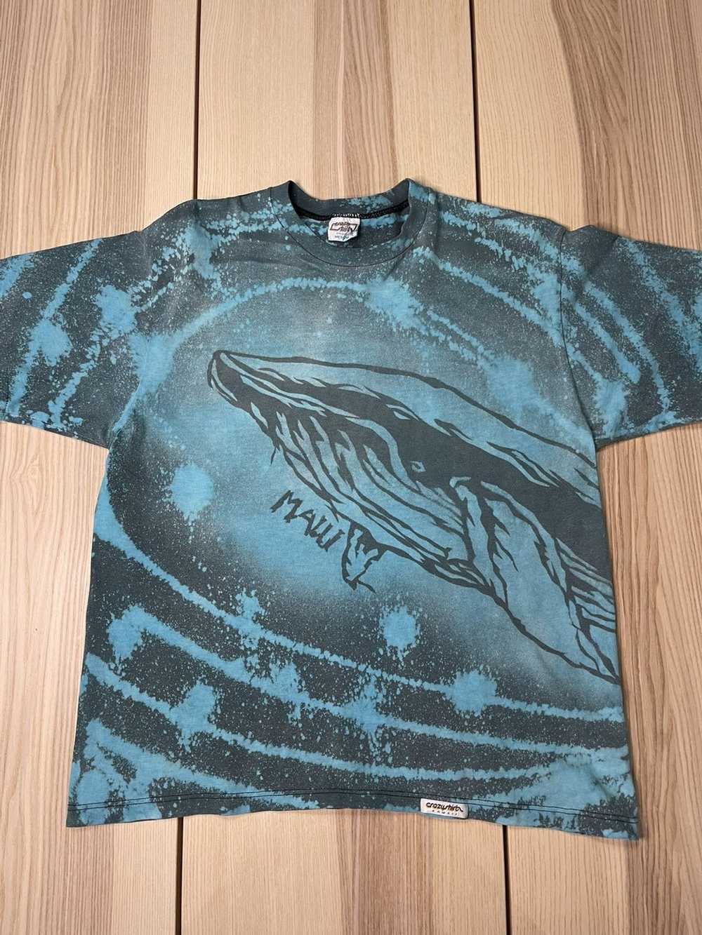 Crazy Shirts × Vintage Vintage Blue Whale Maui Ha… - image 1