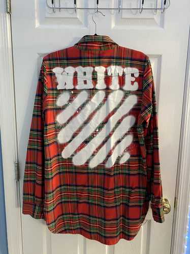 Off-White Off-White Flannel Shirt Red