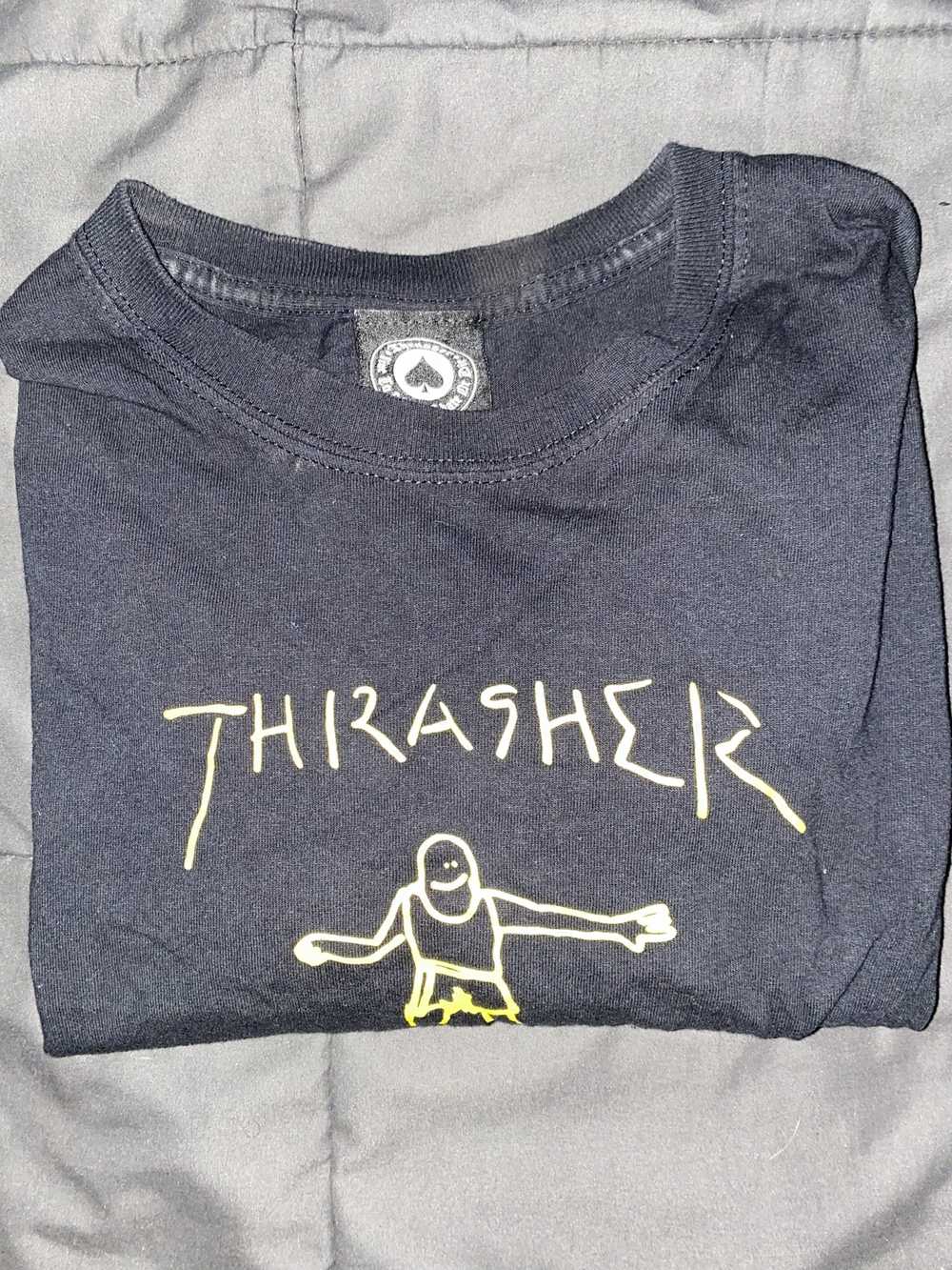 Thrasher Black Thrasher Tee - image 1