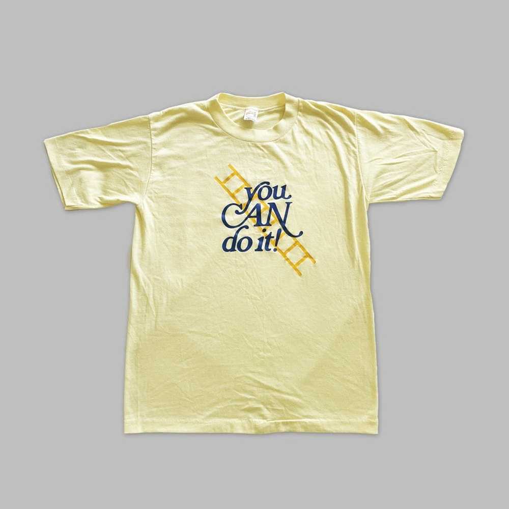 Vintage 80s Single Stitch You Can Do It Tee - image 1