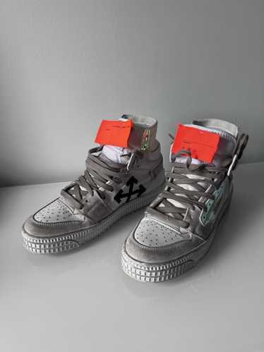 Off White Cup Sole 3.0 Off Court Leather Sneakers Virgil Abloh Size 36