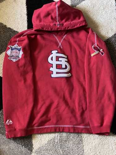 Misses XL 14 16 Majestic St. Louis Cardinals Zip Up Jacket MLB Authentic