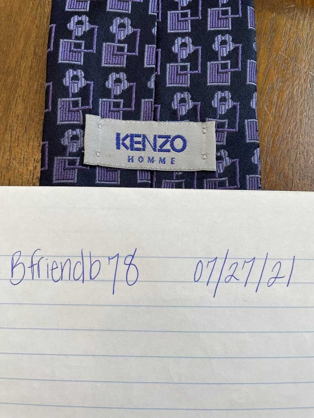 Kenzo Kenzo Purple And Black Flower Pattern - image 3