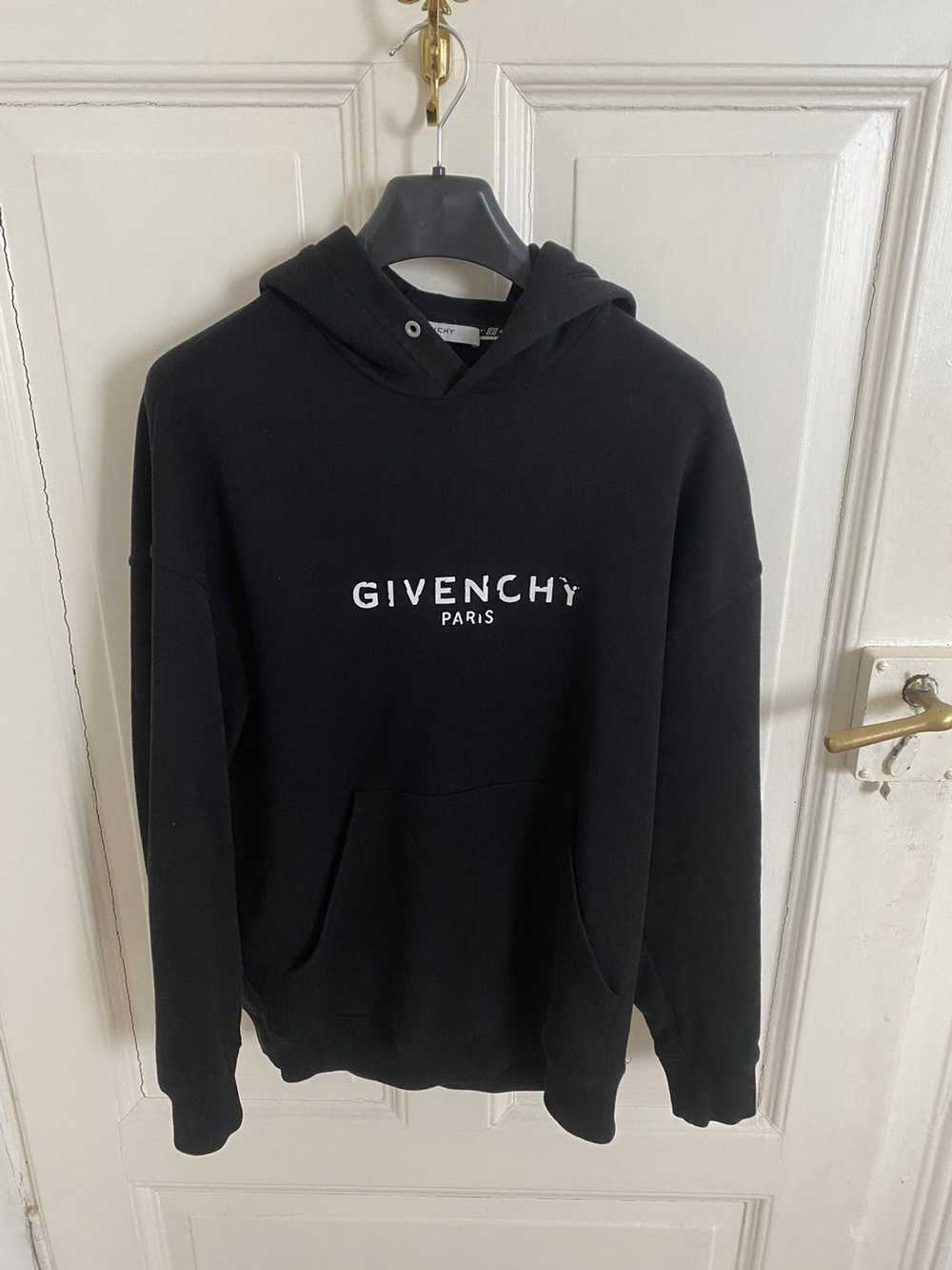 Givenchy Givenchy Logo Hoodie Black - image 1