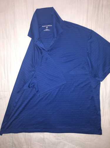Saddlebred Saddlebred Blue Black Striped Polo Shir