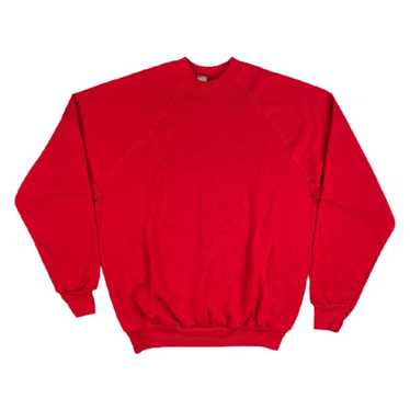 Tultex Vintage Better Basics Tultex Red Blank Swea