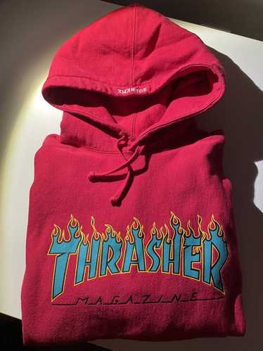 Supreme x Thrasher - Red Jacquard Knit Logo Sweater – eluXive