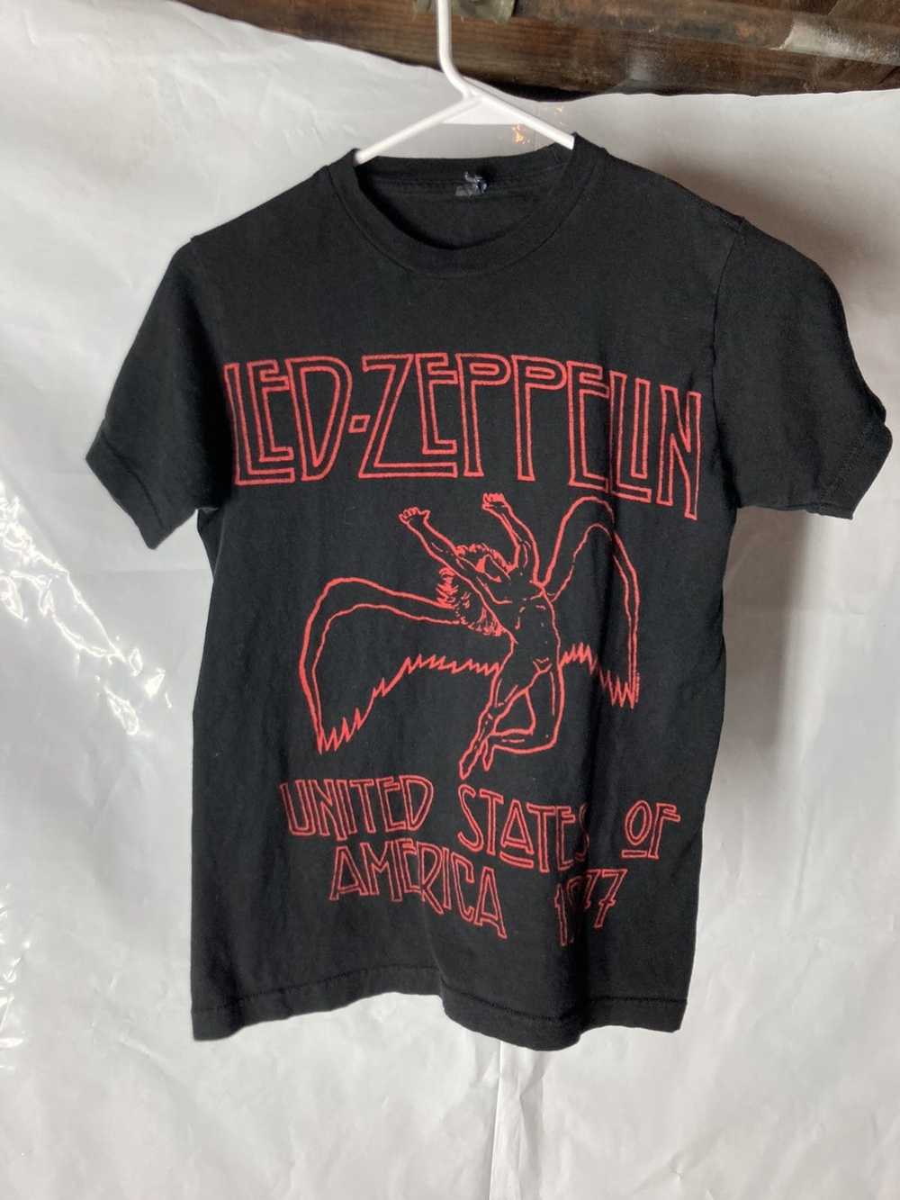 Vintage Led Zeppelin band tee shirt repro y2k siz… - image 1