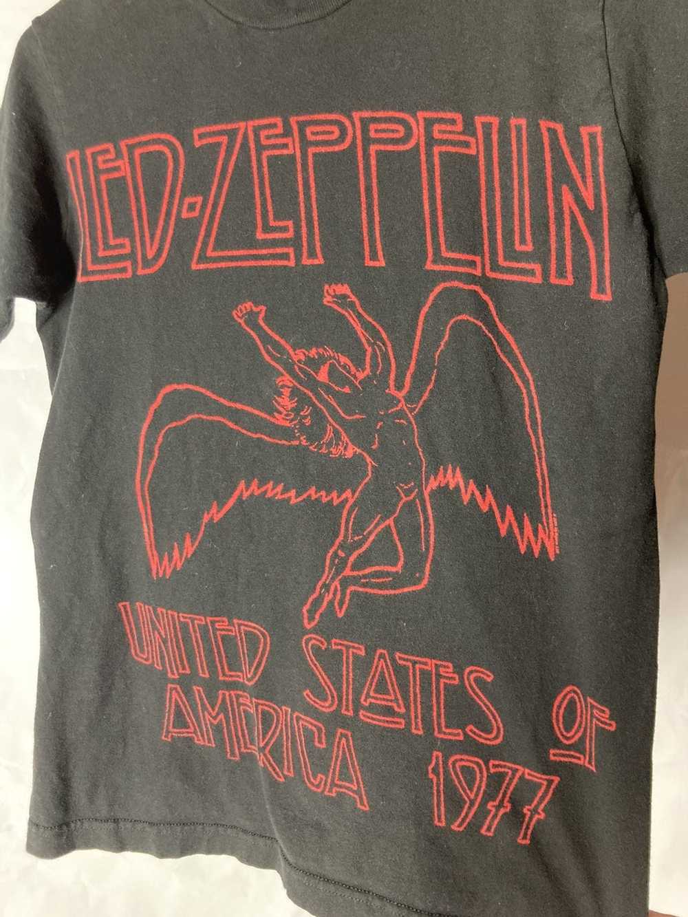 Vintage Led Zeppelin band tee shirt repro y2k siz… - image 2