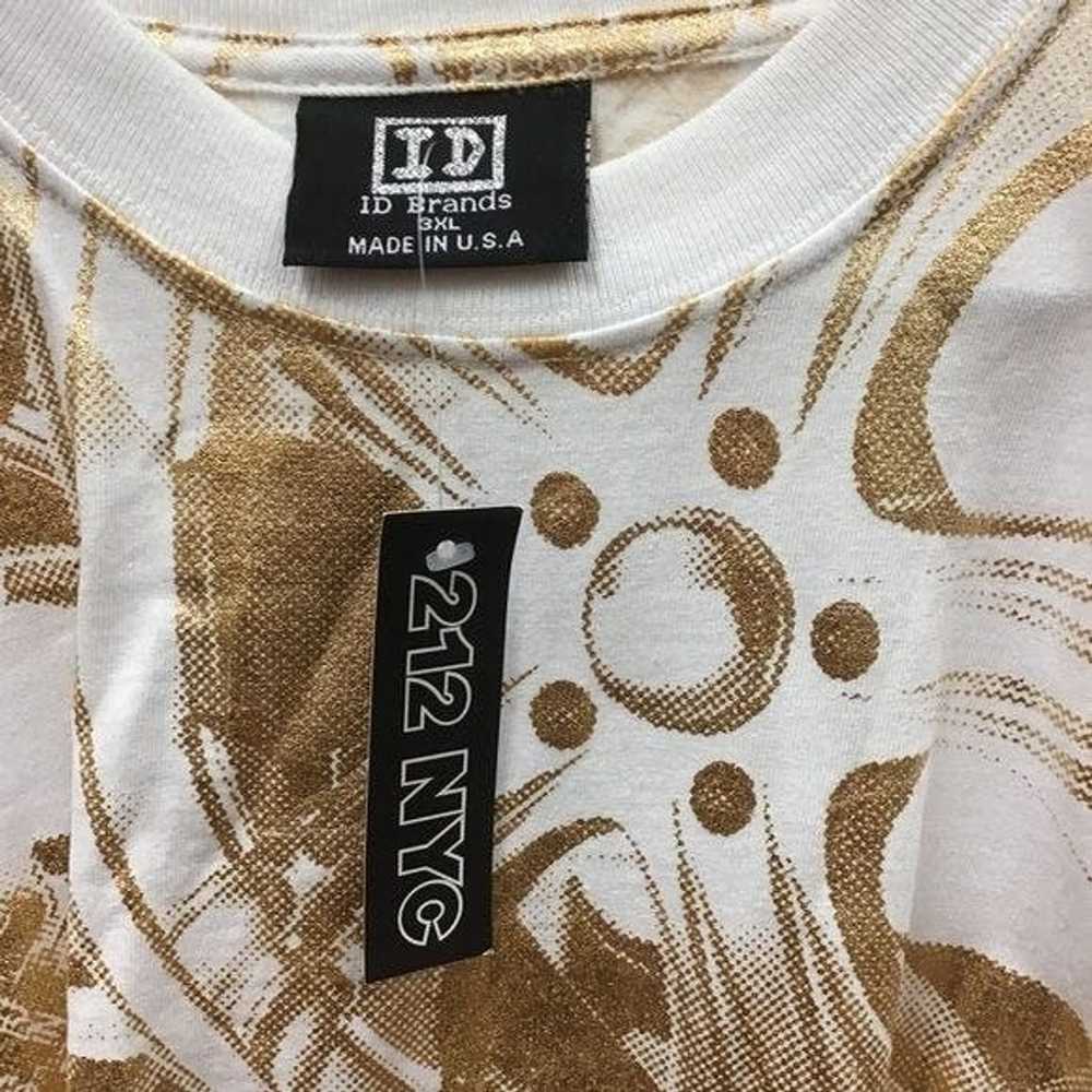 Blank Nyc 212 NYC Brands Gold White Shirt 3XL - image 5