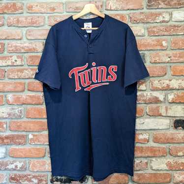 MLB, Shirts, Vtg 20 Minnesota Twins Red Bp Dynasty Jersey