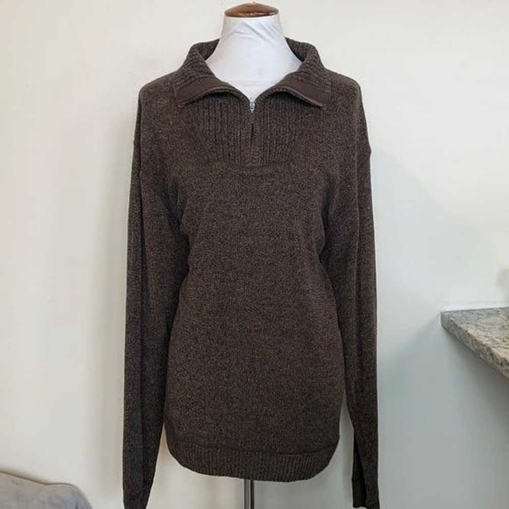 Perry Ellis Perry Ellis Pullover 1/4 Zip Sweater … - image 1