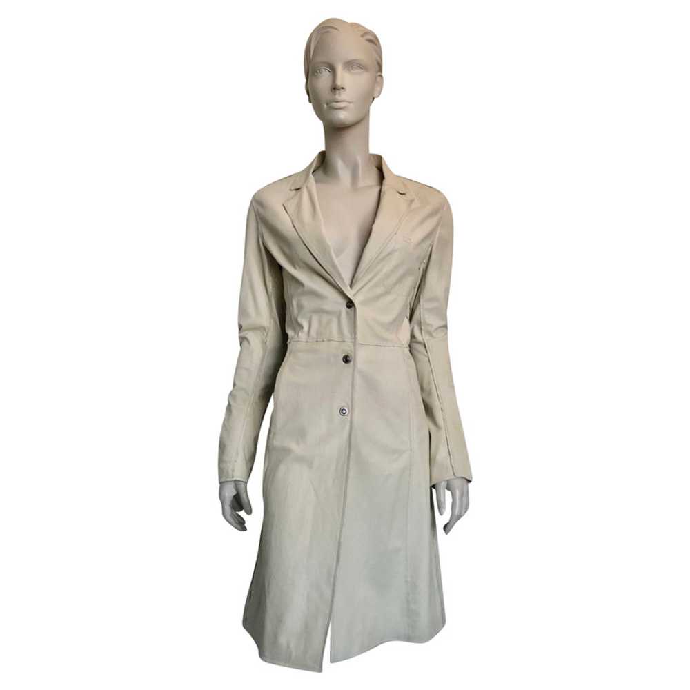 Sylvie Schimmel Jacket/Coat Leather in Cream - image 1