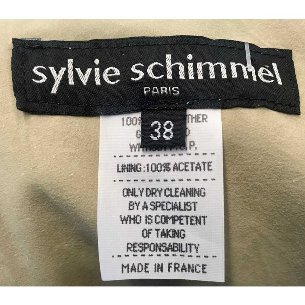 Sylvie Schimmel Jacket/Coat Leather in Cream - image 4