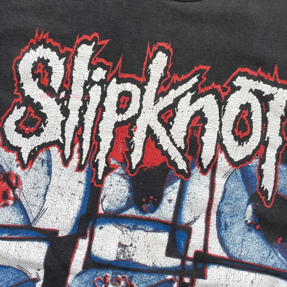 Vintage Vintage late 90s rare Slipknot T-shirt - image 4