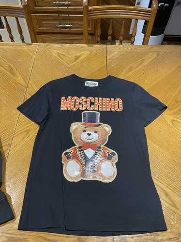 Moschino Teddy Bear Circus Black Cotton T-shirt Medium M Short Sleeves