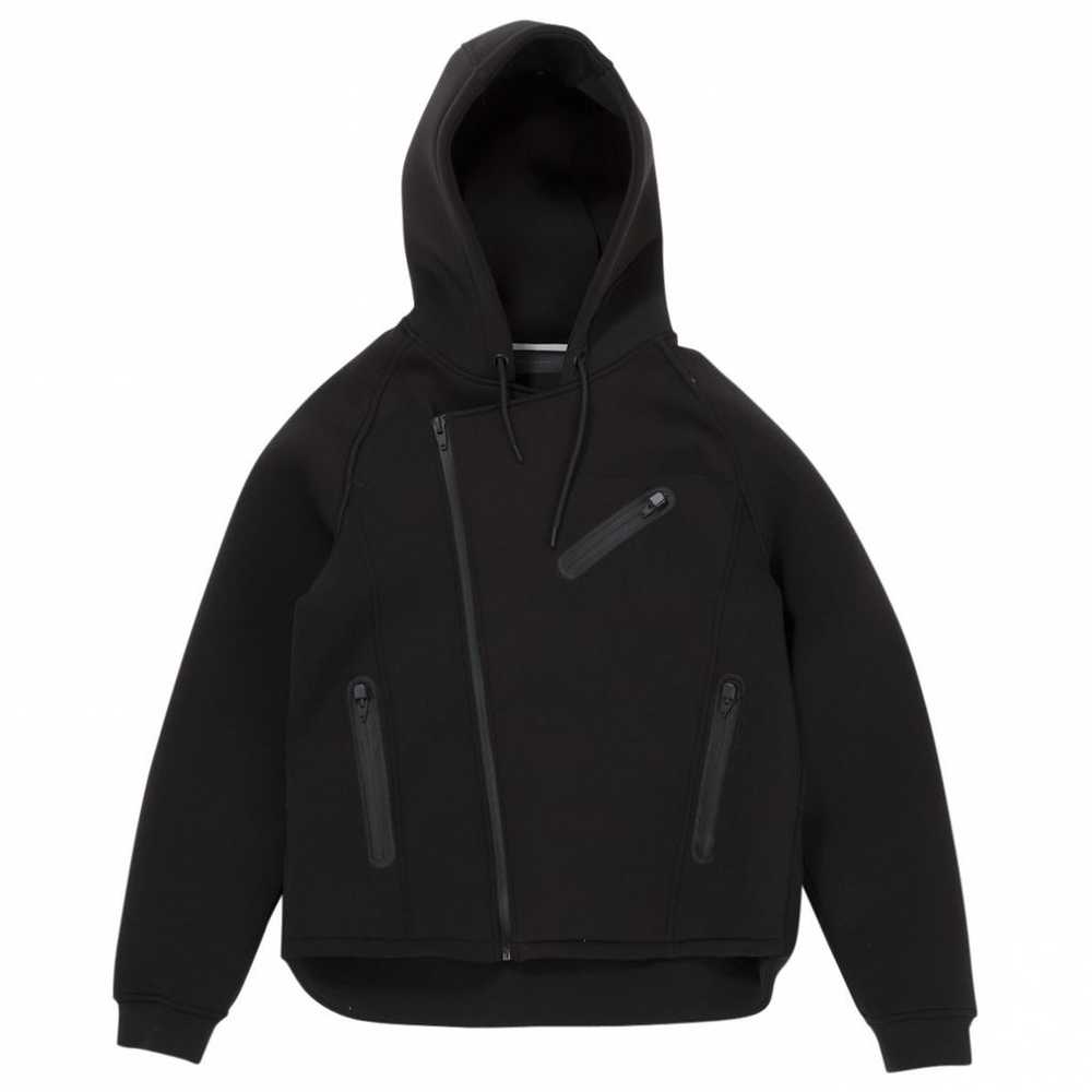 美品 ALEXANDER WANG Logo Sweat Set Up logo EMBROIDERED oversized sweatshirt in cotton in BLACK
