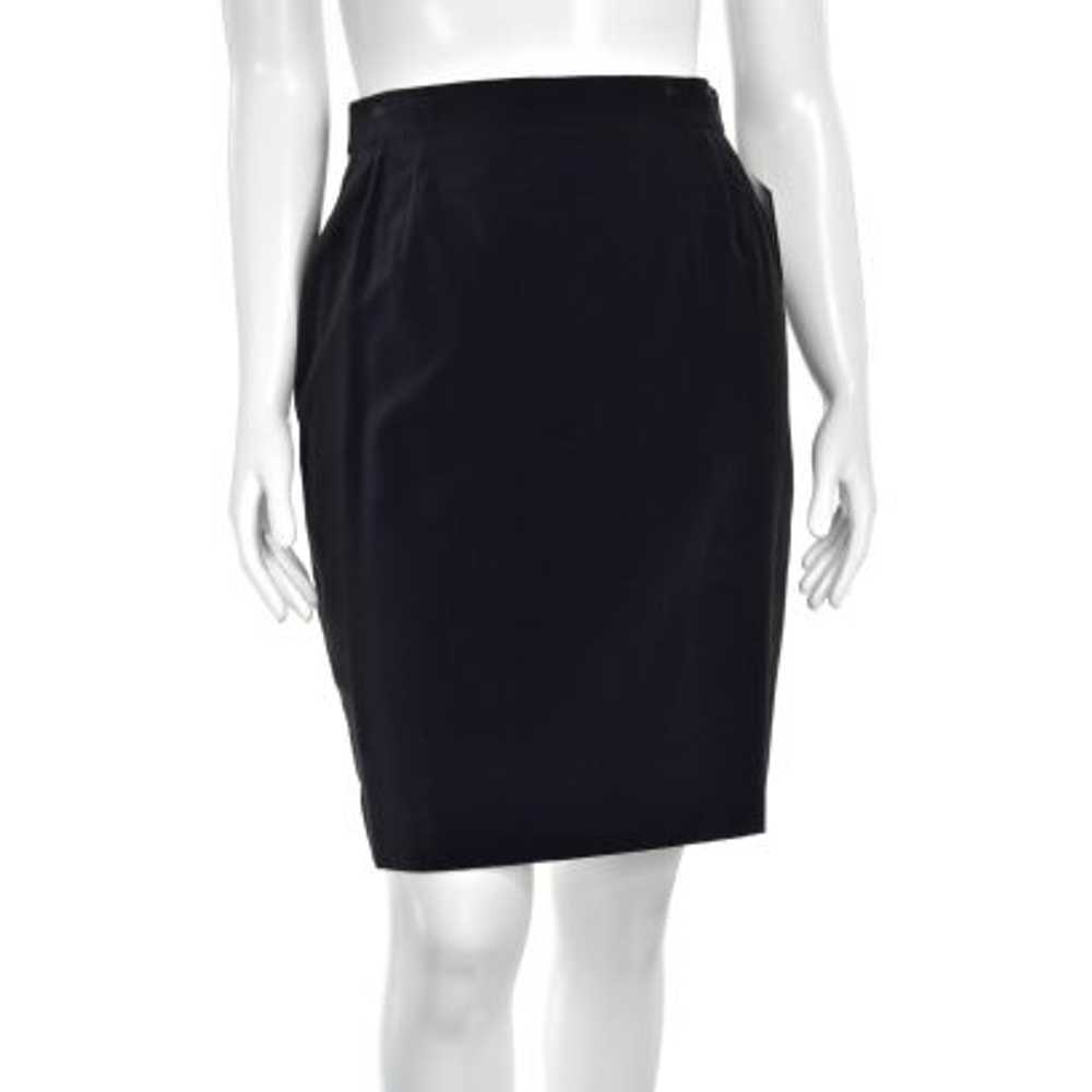 Escada Black Velvet Classic Skirt - image 2