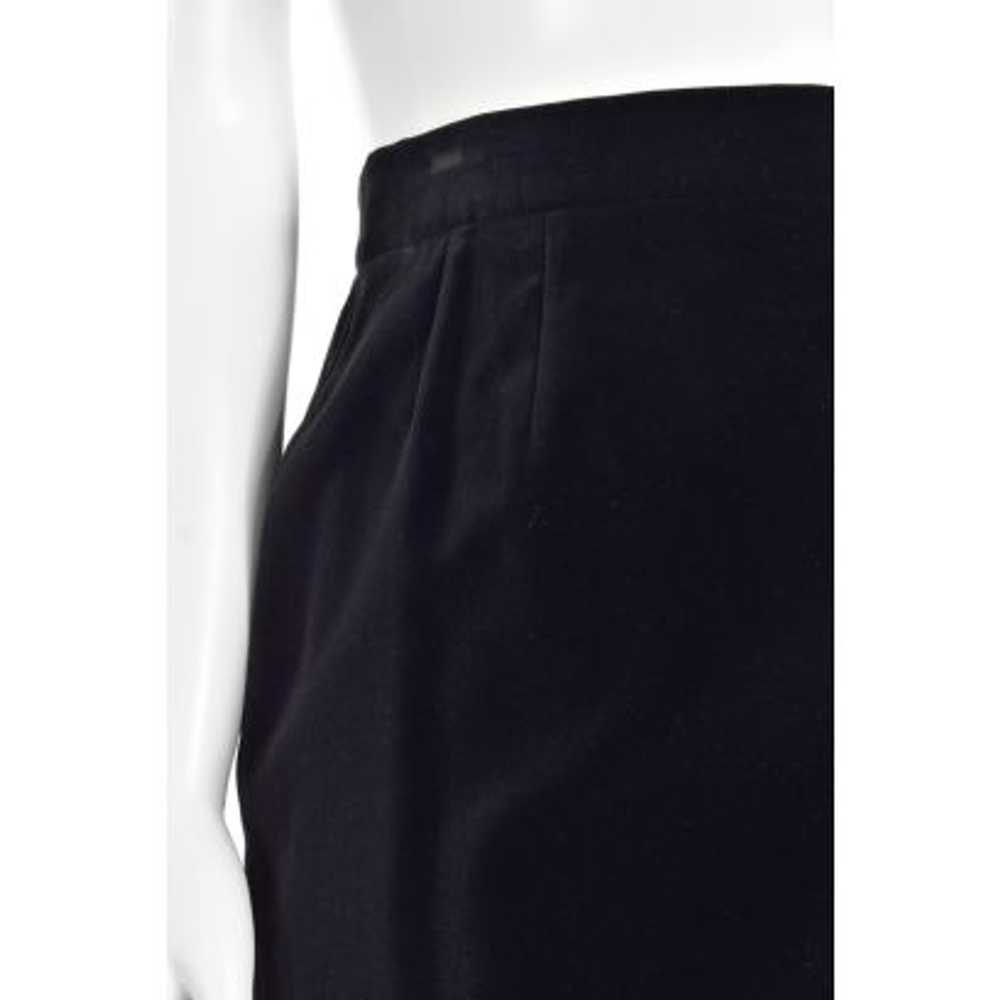 Escada Black Velvet Classic Skirt - image 3