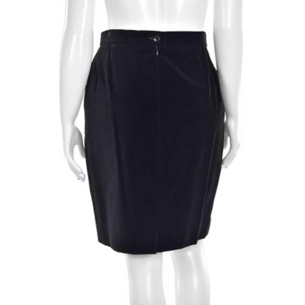 Escada Black Velvet Classic Skirt - image 4