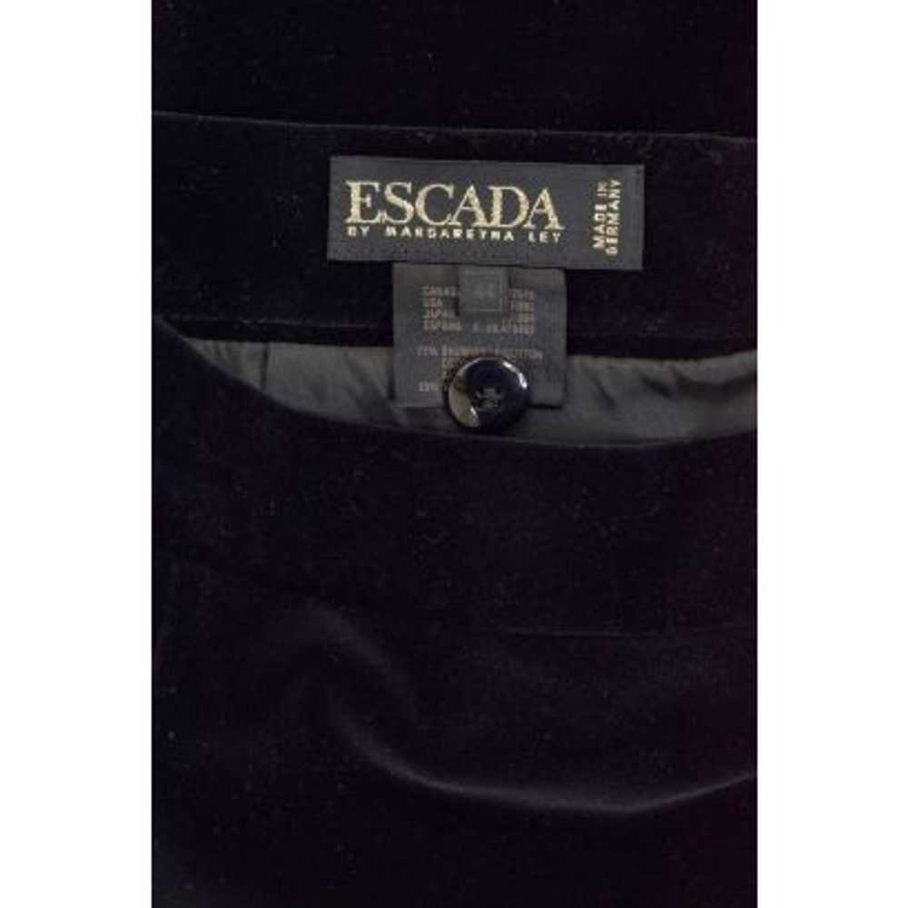 Escada Black Velvet Classic Skirt - image 5