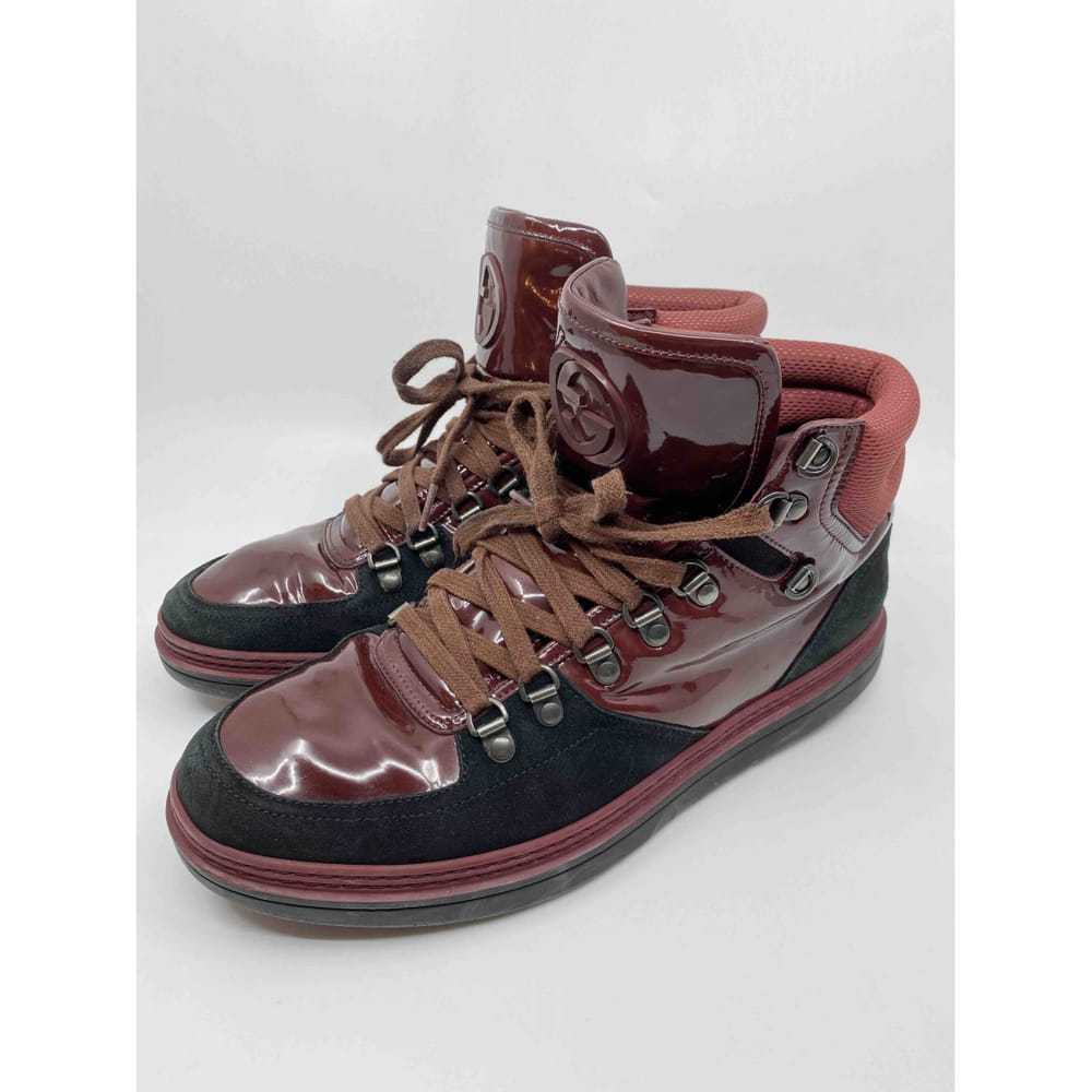 Gucci Ace patent leather high trainers - image 10