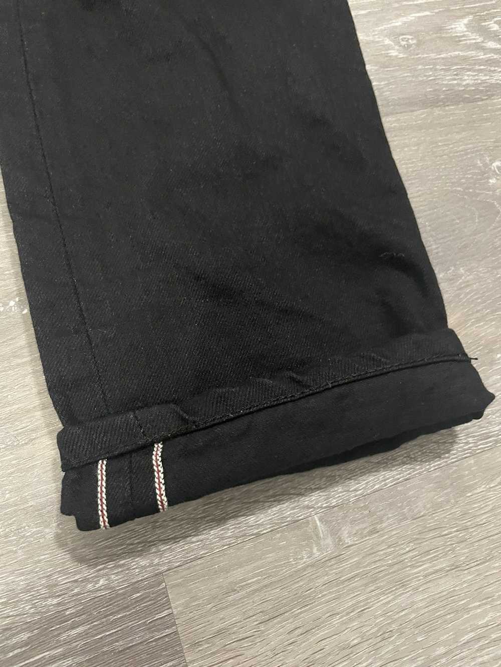 Naked Famous Weird Guy Solid Black Selvage Sz Gem