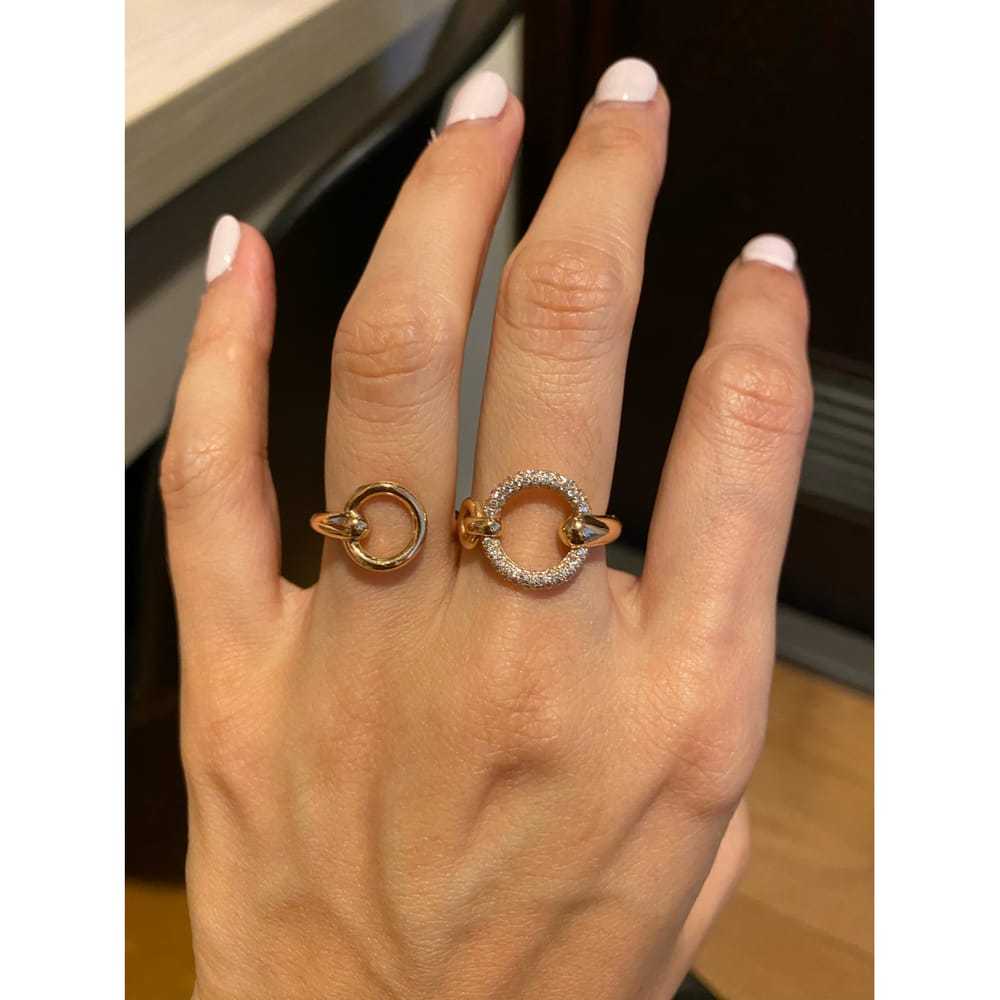 Hermès Filet d'Or pink gold ring - image 4